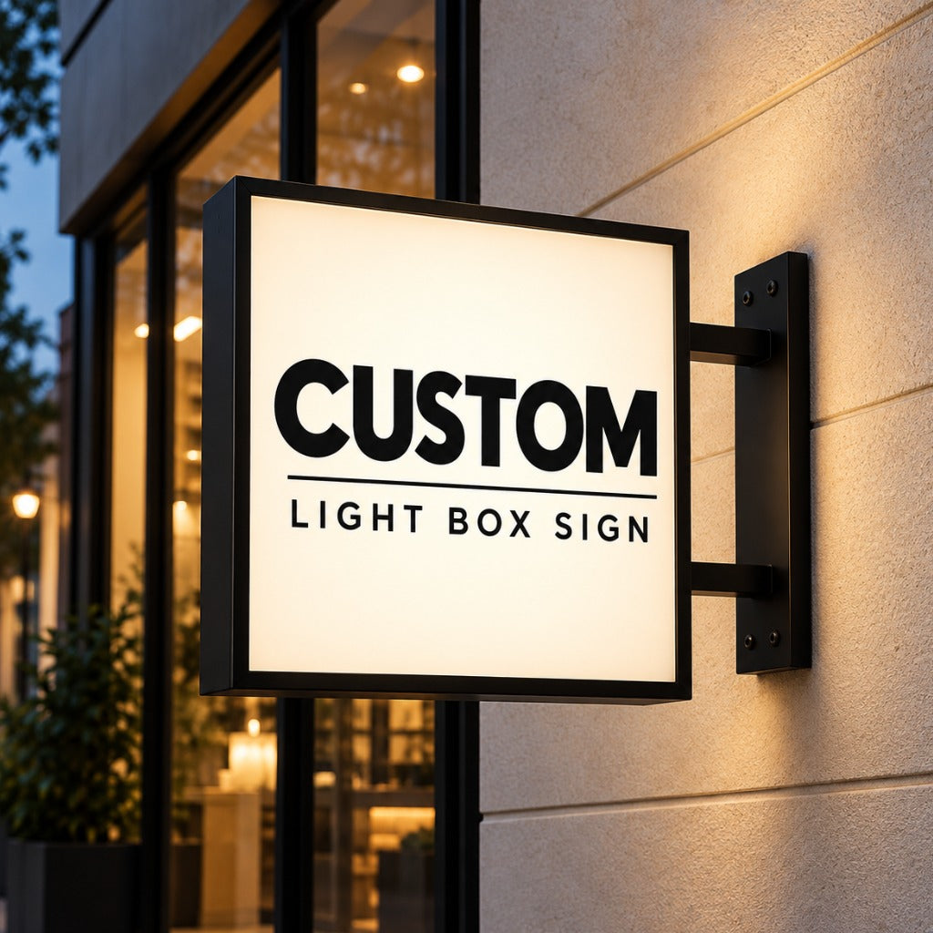 Custom LightBox Sign – Personalized LED Logo & Business Sign