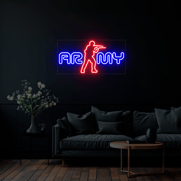 Army Neon Sign