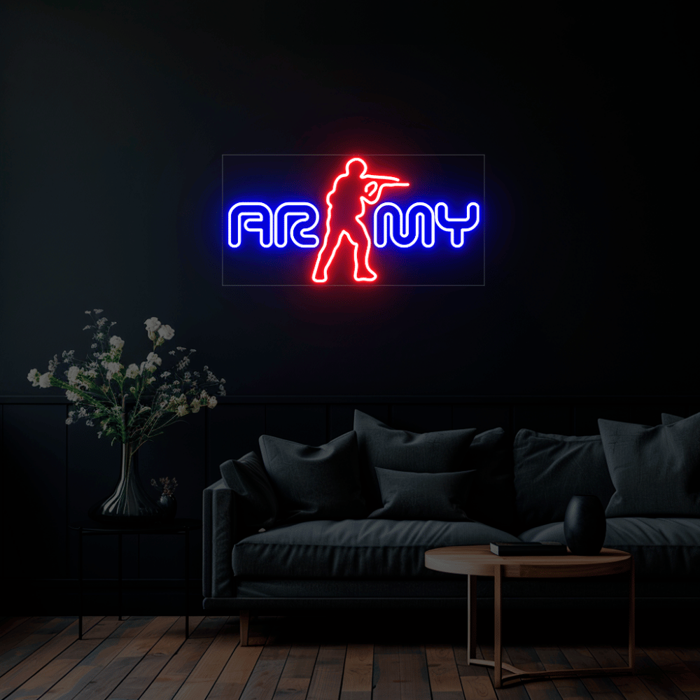 Army Neon Sign