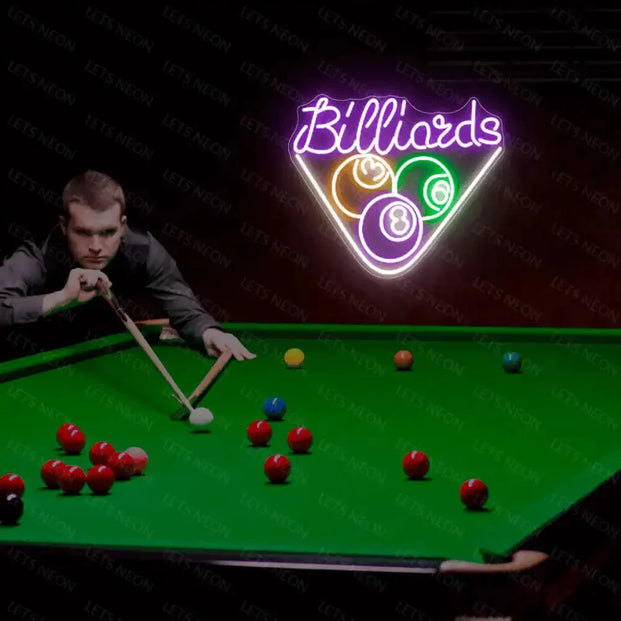 Billiards Neon Sign Lets Neon