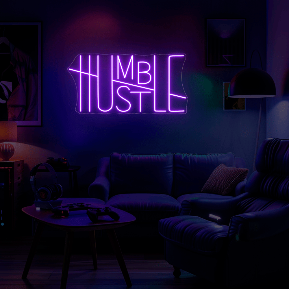 Humble Hustle Neon Sign