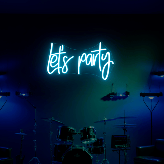 Let's Party Neon Sign