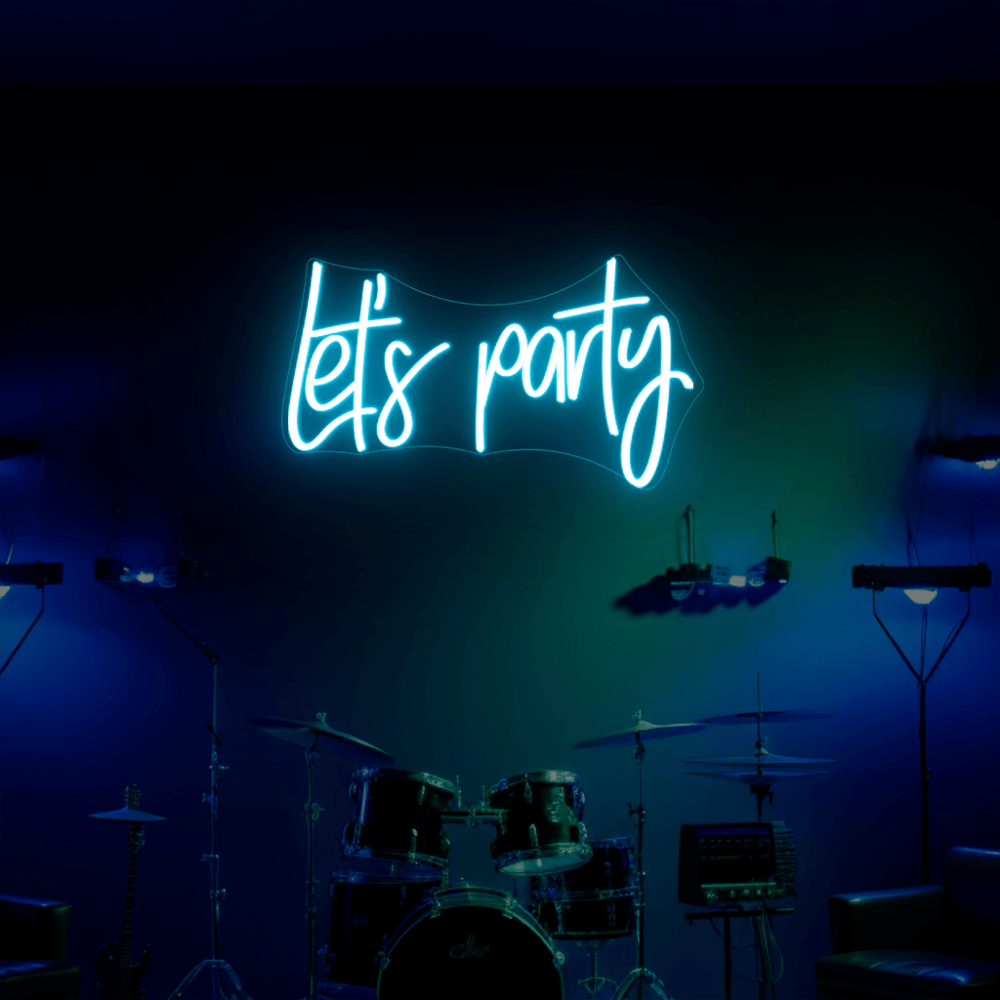 Let's Party Neon Sign